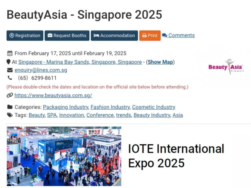 BeautyAsia Singapore: Planning Your Perfect Visit 1 BeautyAsia Singapore: Planning Your Perfect Visit 1